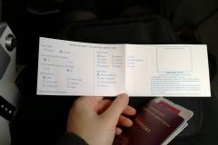 Flugzeug Richtung Bangkok - Visa Antrag